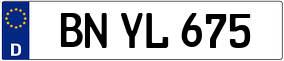 Trailer License Plate